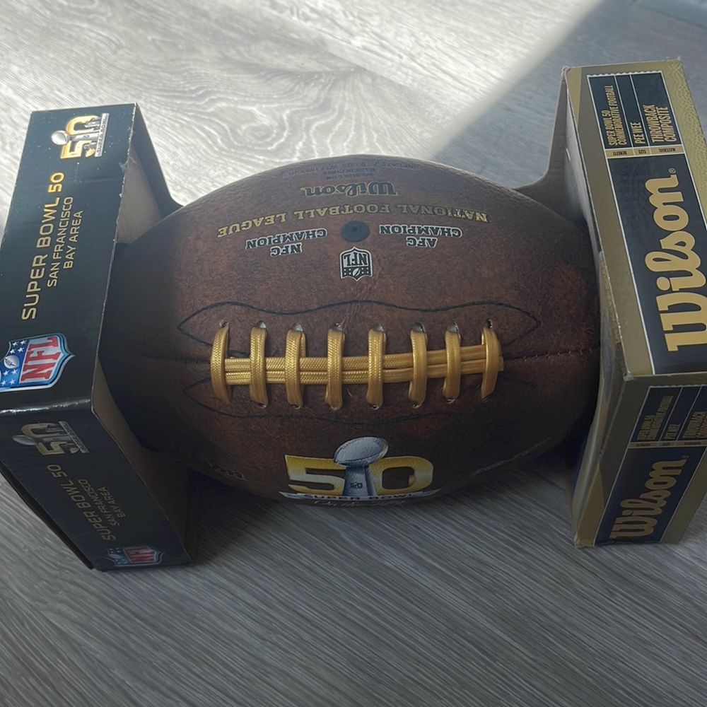 NFL Wilson super bowl 50 football pw size - Picture 2 of 3